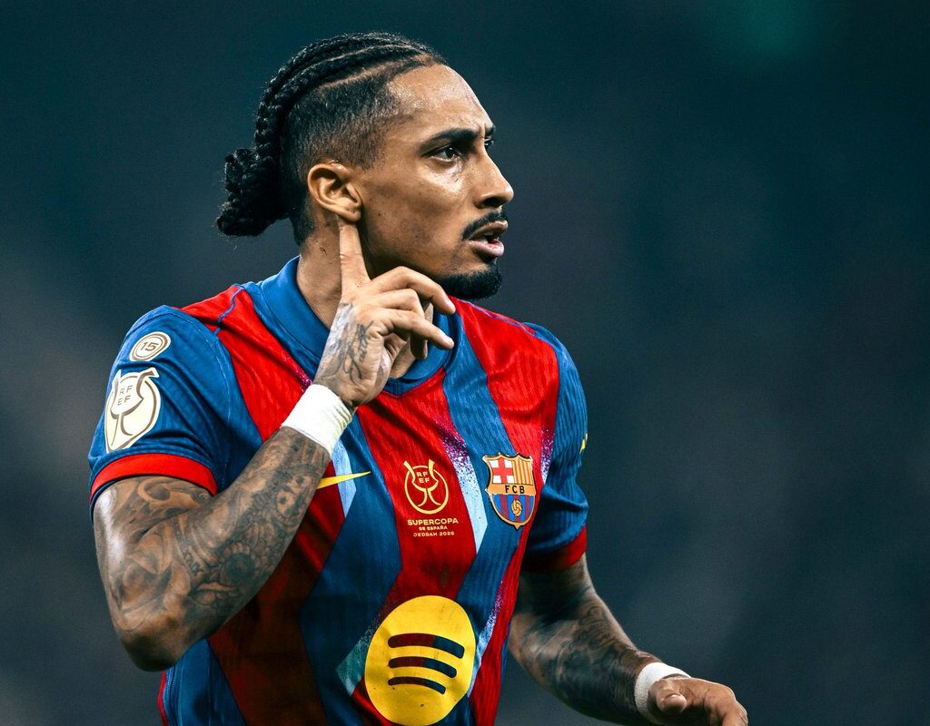 Raphinha proti Realu Madrid