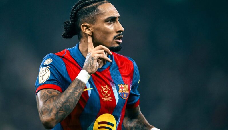 Raphinha proti Realu Madrid