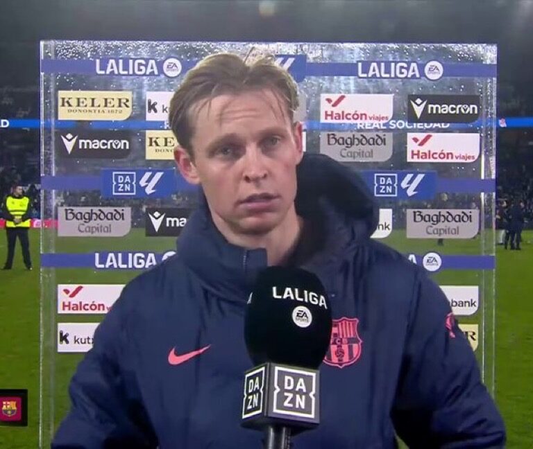 S rozhodcom sa nedá normálne rozprávať - Frenkie de Jong po zápase Real Sociedad
