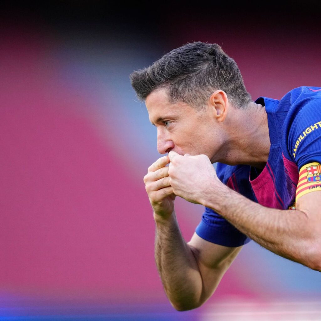 Lewandowski v top 15 strelcov Barcelony