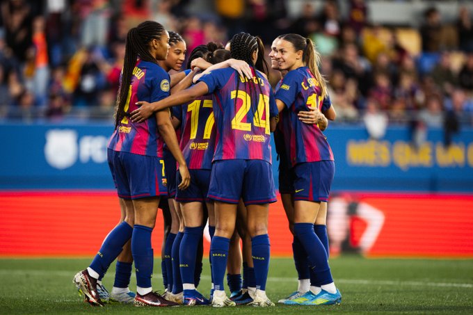 Suverénní výkon Blaugranas v Lize F proti Badaloně