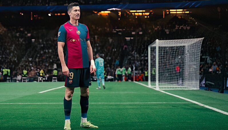 Má šancu poskočiť Lewandowski v historických strelcoch Barcy?