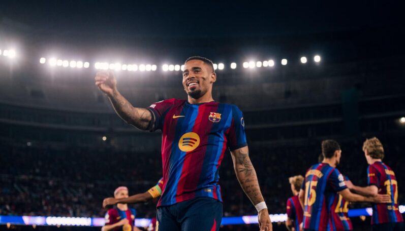 Gabriel Jesus strelil svoj prvý gól za Barcu. Od rekordu ho delilo 21 sekúnd [VIDEO]